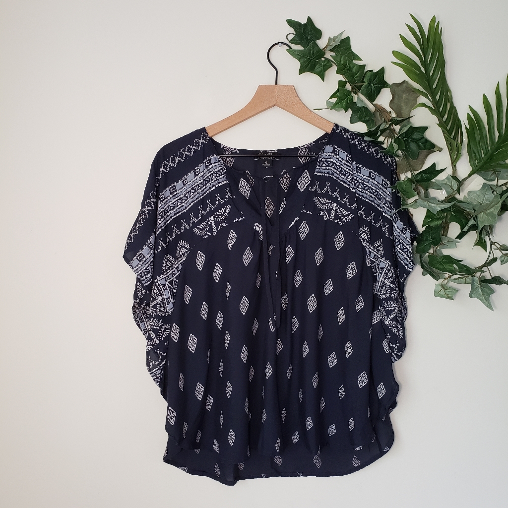 Lucky Brand Diamond Print Tunic